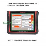 Touch Screen Digitizer Replacement For Snap-on Pro-Link Ultra